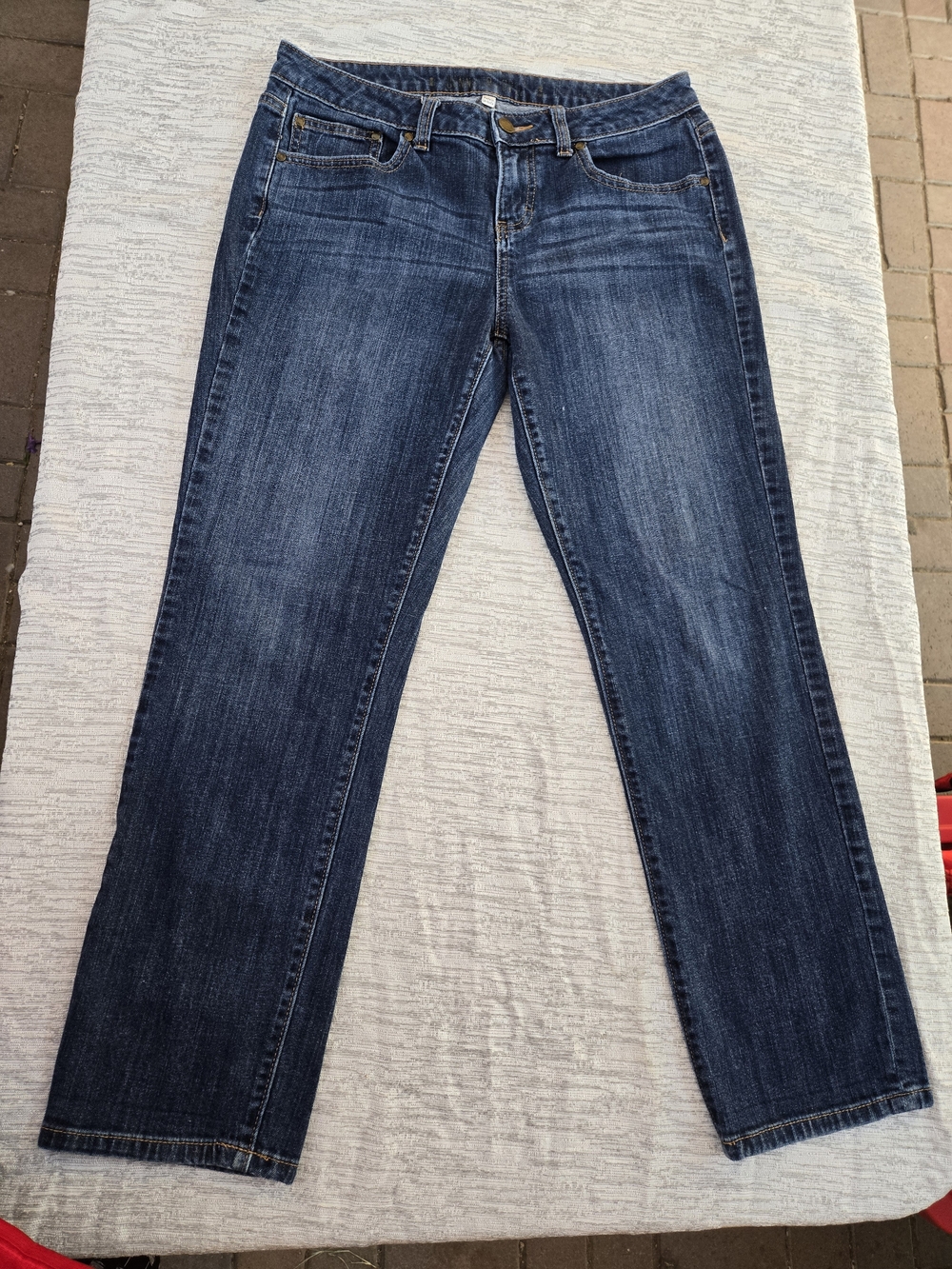Jennifer Lopez Dark Blue Straight-Leg Jeans